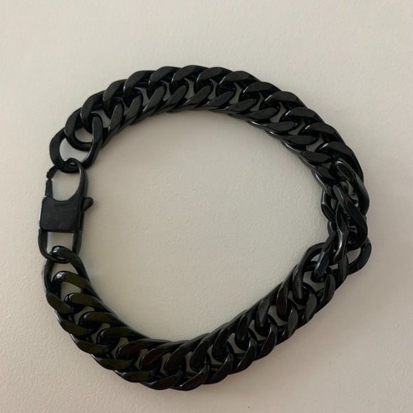 Black JewelryWe Chain Shiny Bracelet - Picture 3 of 8